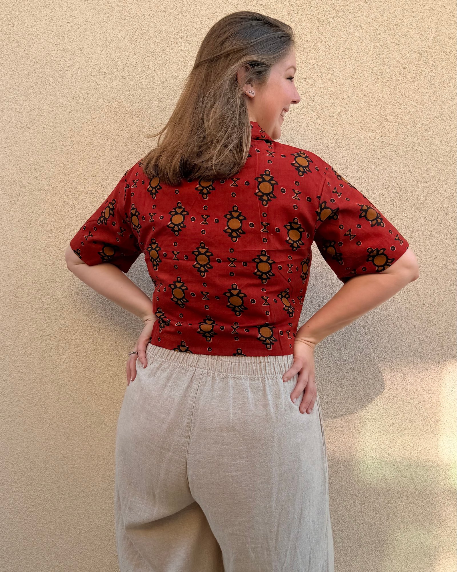 The Morning Market Shirt in Pomegranate, photograph 2 of 4