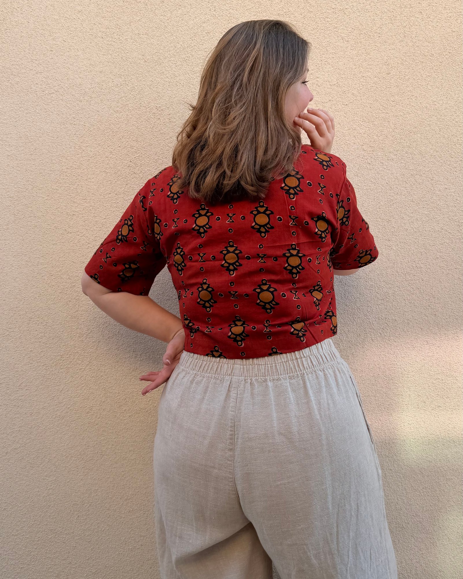 The Morning Market Shirt in Pomegranate, photograph 4 of 4