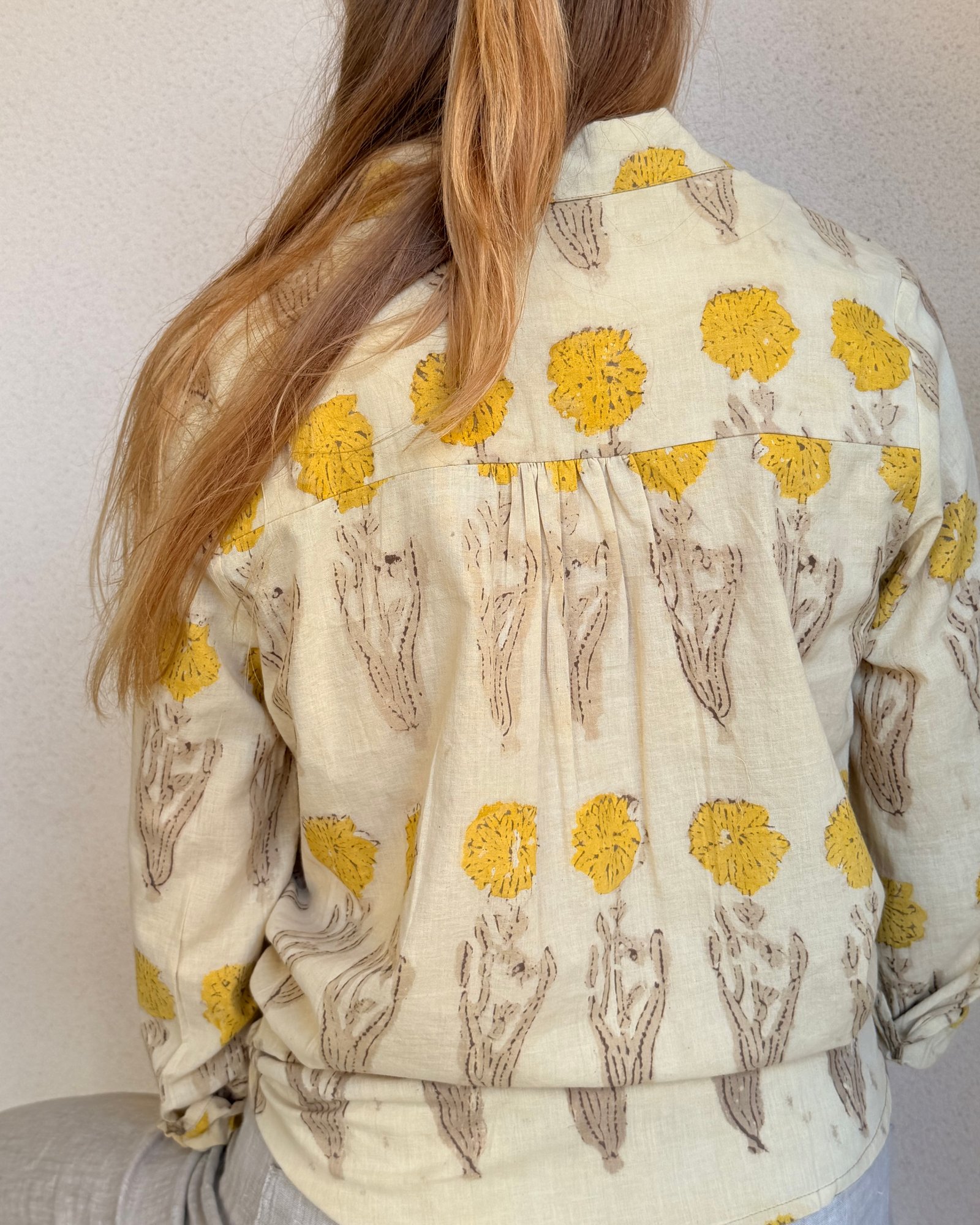 The Bohemian Button Up in Mustard Medows, photograph 2 of 4
